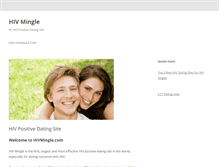 Tablet Screenshot of hivmingle.com